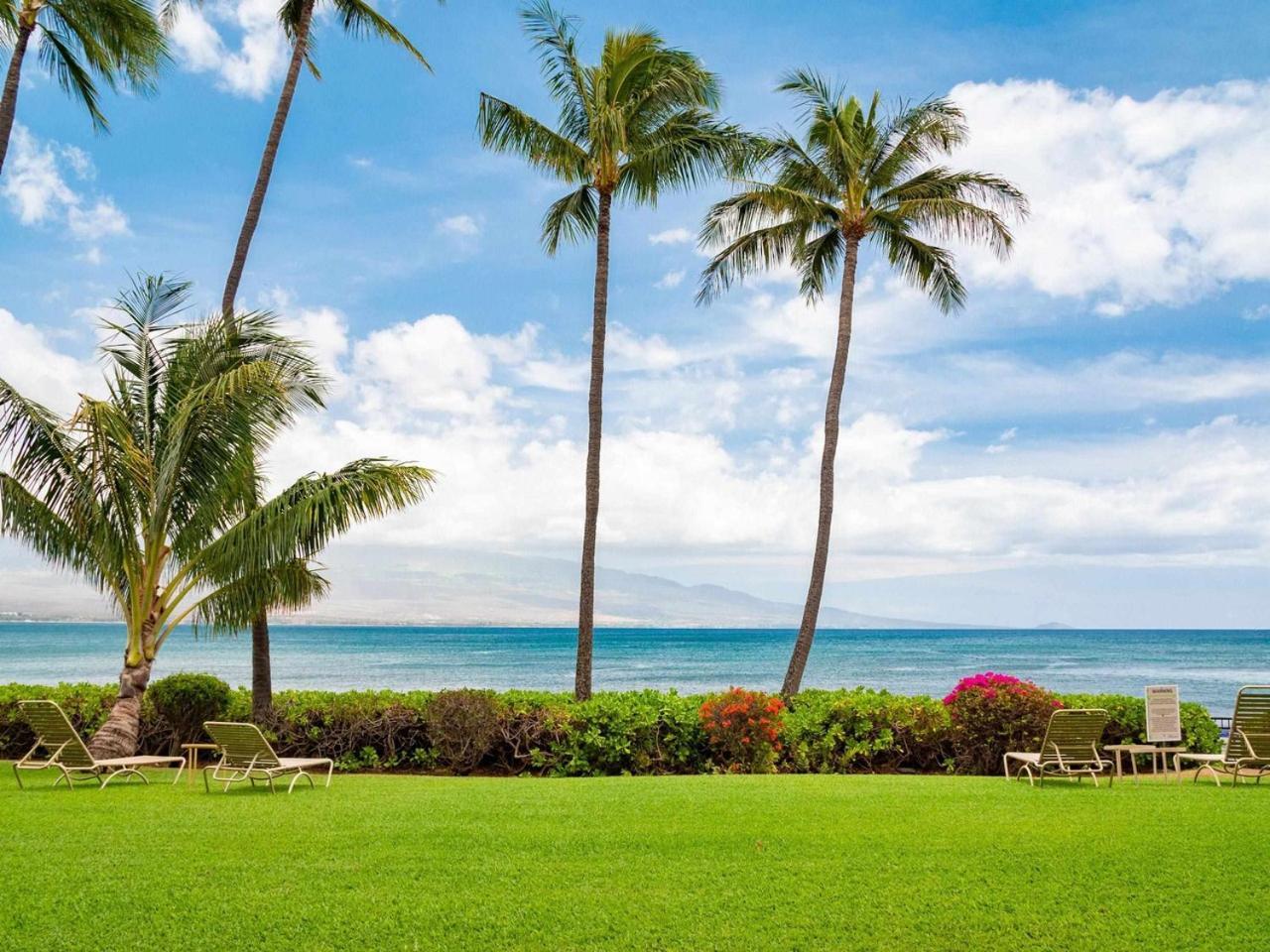 Stunning Maui Direct Ocean Front On The Beach, Walk To Beach From Condo, Watch Turtles, Whales, Ac In All Rooms Ocean View Pool And Spa Wailuku Kültér fotó